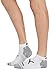 PUMA mens 8 Pack Low Cut Running Socks, White/Grey, 10 13 US