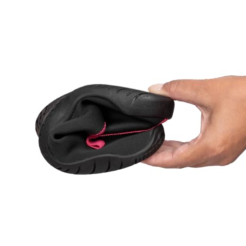 Sapatilha Hibrida Esportiva Praia Pesca Caiaque Fishing (35/36, Preto/Rosa)