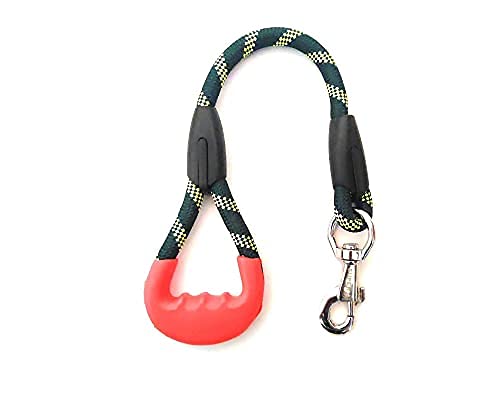 Pet Guard Short Rope Dog Leash, with Rubber Hand Grip, Green - 24 Inch, 15mm (B09DPLRN91) Amazon Price History, Amazon Price Tracker