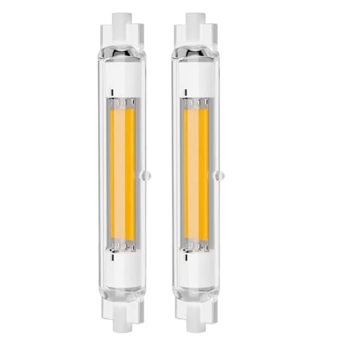 Lampadina R7S led 118mm 30W Dimmerabile, Bianco Freddo 6000k, J118 Doppio Effeto Equivalenti 200W 300W Lampada Alogena Lineare, 3000LM, Nessuno Sfarfallio, pacco da 2