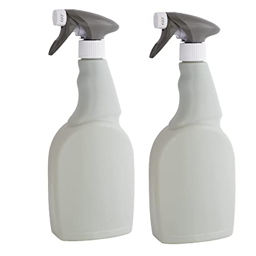 Eco Fusion Large 750ml Empty Refillable Spray Bottles Made In U.K From 100% Recycled Plastic 2 Pack For Cleaning Gardening Hair Styling Plant Misting