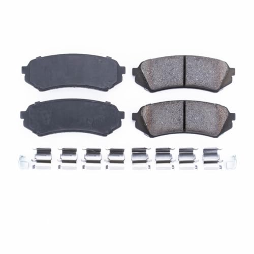 Image of PowerStop Rear Brake Pads for Lexus LX470 1998-07 | Toyota Land Cruiser 1998-07 - Z17 Ceramic Brake Pads with Installation Hardware, 17-773