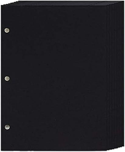 AIOR Scrapbook Paper 10.23" x 7.08", Refill Black Pages for DIY Scrapbook Album 11.02"x 8.26", 20 Sheets