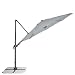 Produktbild derby RAVENNA AX 330  Schwenkbarer Pendelschirm ideal für den Garten  Neigbar  ca. 330 cm  Hellgrau