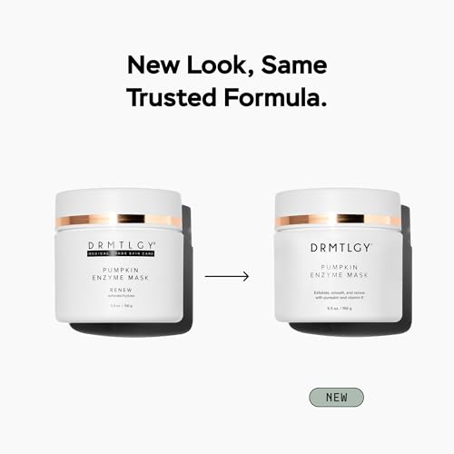 DRMTLGY Pumpkin Enzyme Face Mask with Jojoba Beads. Gentle Exfoliating Pumpkin Facial Mask for Dullness, Uneven Skin Tone, Fine Lines and Wrinkles. 5.5 oz - Image 3