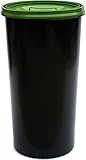 Wertstoffbehälter Gelber Sack Ständer anthrazit mit Deckel grün Müllständer Mülleimer 60 L