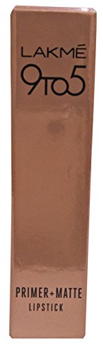 Image of Lakme 9 to 5 Primer + Matte Lipstick, MP19 Blush Book, 3.6g