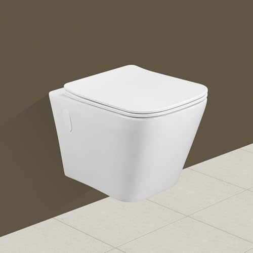 Image of WASSMIST Western Toilet Commode for Bathroom | Bathroom Toilet Seat for Comfort and Style (Wall Hung)