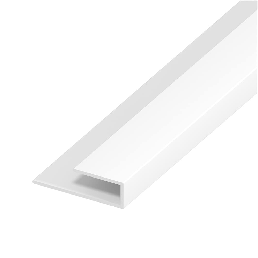 White Soffit Board Starter Trim/J Trim