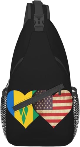 Mochila Cruzada Unisex Negra de Estilo Casual miniatura 1