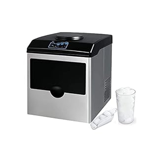 OTUEGFGFD Máquina portátil para Hacer Cubitos de Hielo, máquina de Hielo eléctrica automática con Pala para Hielo para Dormitorio de Estudiantes, hogar, Cocina, Bares, café T