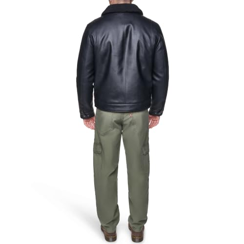 Image of Levi's Men's Faux Leather Collar Racer Jacket