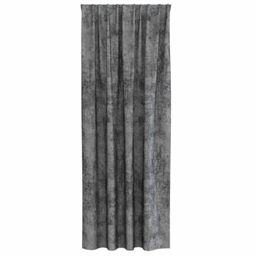 Rideaux en velours de qualité supérieure gris 2 pièces de 245x140cm