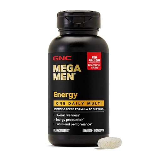 GNC Mega Men One Daily Energy & Metabolism for Men, 60 Caplets