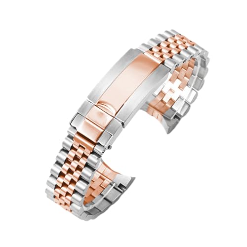 Bracelet montre 5 maillons acier inoxydable homme 20mm boucle déployante