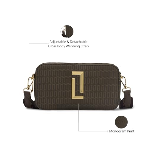 Image of Lavie Luxe Women's Mono Fenny Crossbody Sling Bag | Ladies Purse Handbag | Gift for Women