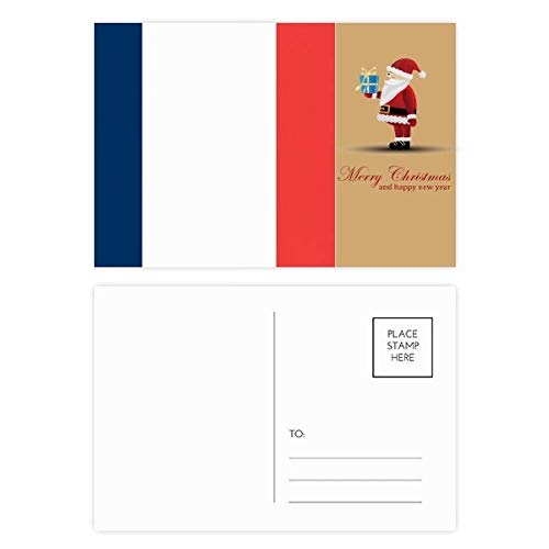 Cartes postales drapeau national de l'Europe et Père Noël lot de 20 pièces pour collection