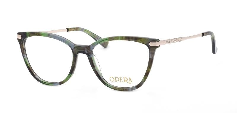 Gafas de vista CH496 elegantes de diseño italiano color verde 1
