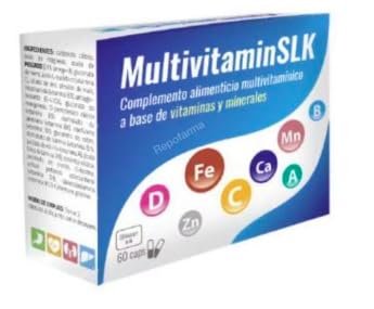 Pack de 2 - Multivitamin SLK Complejo Polivitamínico y Mineral Energizante (60 Cápsulas) – Fórmula Completa para la Vitalidad Diaria – Lote de 120 Uds