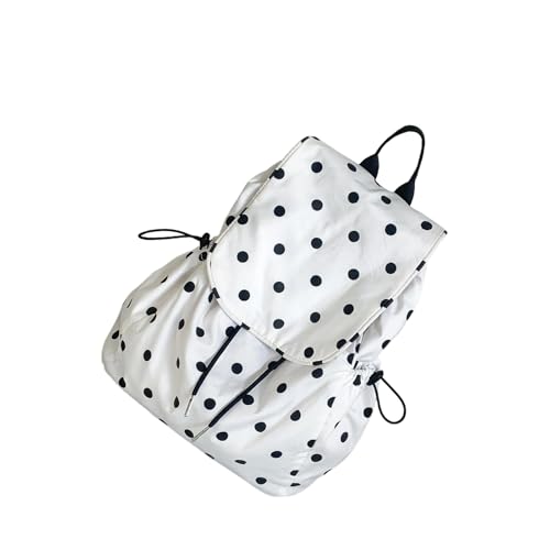 Mochila escolar pequeña para libros y mochilas de compras para mujer en color blanco