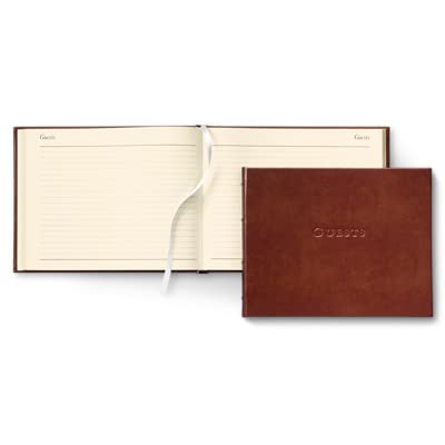 Leather Guest Book-Acadia Tan #TOP1