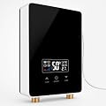 KVNTOOLS Electric Tankless Water Heater, 220V, 6.5KW, On Demand Hot Water Heater with Remote Control