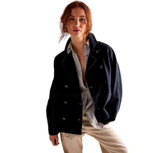 Free People Viva Surplus Jacket Black MD (Women's 8-10)