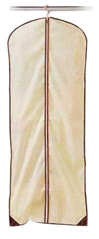 Mondex EVE336-00 Housse de Vêtements Extra Longue Poly Coton Ecru 61 x 160 cm