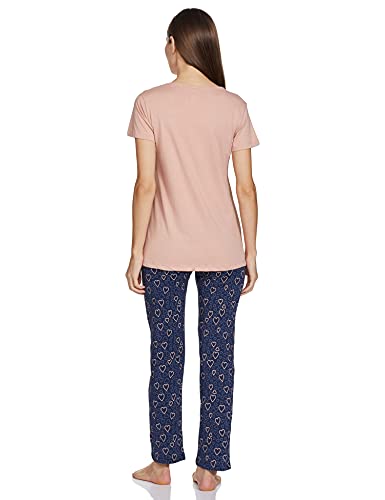 Image of Rupa Women's Cotton Hearts Pajama Pack of 1 (1352A02-DUSTY Rose-L