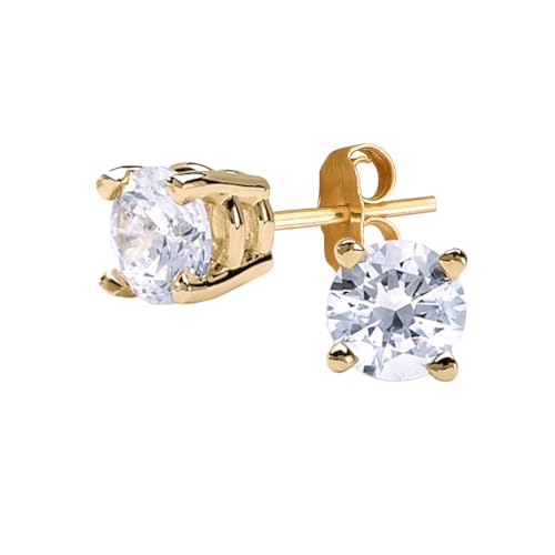 Certified Lab Grown Diamond Stud Earrings 1 CTW 14K Yellow Gold