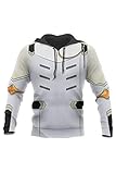 Inklusive: Hoodie Bilicos Coat Mantel Hoodie mit Kapuze Kapuzenjacke Hooded Kapuzenpulli Sweatshirt Darling in FRANXX Nine Alpha Grau (Brustumfang 110cm)