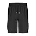 JPLZi Stretch Shorts Men Dress Shorts for Men Black
