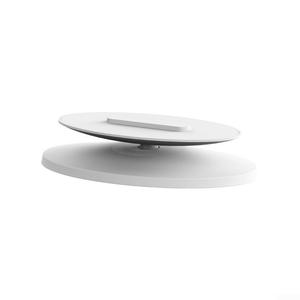 Soporte ajustable para Echo Show 5 1ª y 2ª generación Base giratoria ABS Smart Home Accesorio Negro (Blanco)