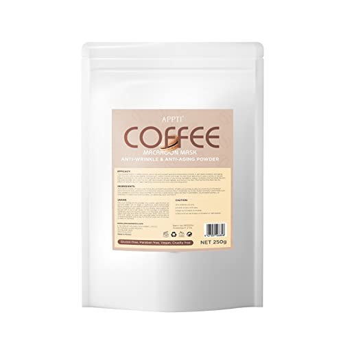 Appti Coffee Macaroon Jelly Mask For Facial Skincare, Anti-Wrinkle Hydrojelly Peel Off Face Mask,Home Diy Spa Facial Mask Powder,For All Skin Type, 8.81Oz #TOP5