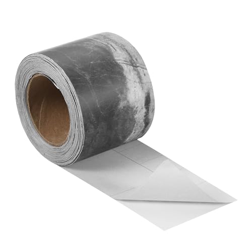 Image of uxcell Wood Grain Tape, 2 inch x33 Ft Self Adhesive Wood Grain Repair Patch for Baseboards, Doors, Floor Repair, Furniture Home Decor Gray