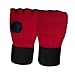 MotiveTech Kids Boxing Inner Gloves Kickboxing Mitts Gear Elastic Under Mitts Protection Hand Wraps Half Finger Gloves for Sparring MMA, Red
