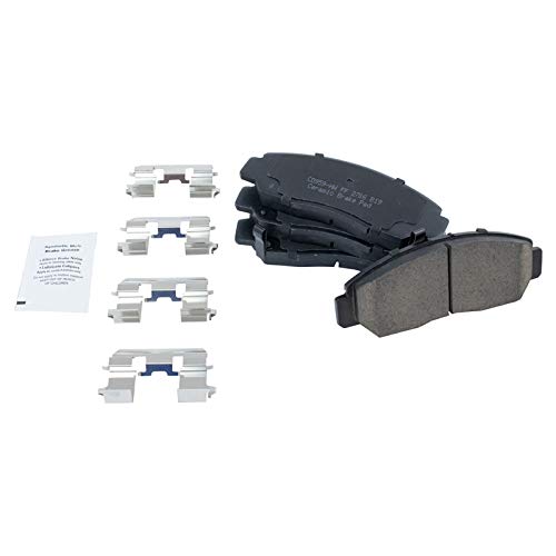 Image of TRQ Performance Front Brake Pad and Rotor Set Ceramic Coated Drilled | For 2004 Honda Accord