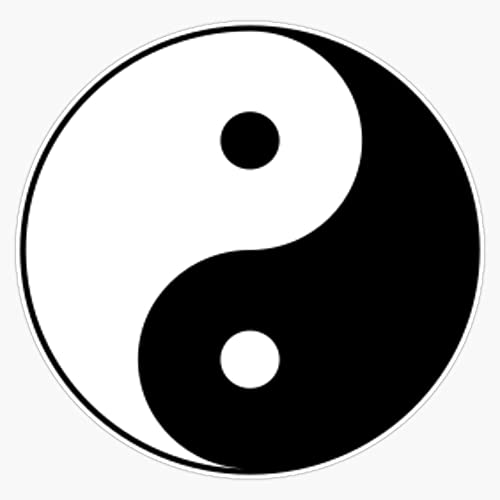 Yin & Yang Bumper Sticker Vinyl Decal 5" #TOP8