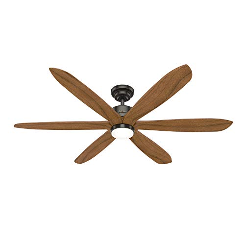 🔥 Flash Sale Hunter Rhinebeck Indoor Ceiling Fan with Led Lights and Wall Control, 58", Noble Bronze