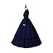 SFWXCOS Women's Victorian Civil War Dress Costume Vintage Reenactment Historical Dresses Southern Belle Costumes Ball Gown (Dark Blue, M)