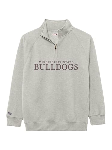 JanSport NCAA Officially Licensed Rival Quarter Zip Sweatshirt, Long Sleeve Unisex 1/4 Zip, Cotton-Polyester Blend with Stand-Up Collar Design & Tapered Raglan Sleeves, Full Chest Embroidered Design - image 1