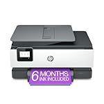 HP OfficeJet 8015e Wireless Color All-in-One Printer, 6 months of Instant Ink included