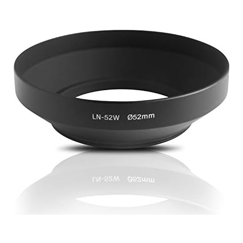 Ares Foto® 52mm Weitwinkel Gegenlichtblende Streulichtblende Sonnenblende zum Einschrauben. CNC gefrästes Metall Cover