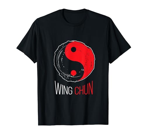 Yin Yang Hombres Wing Chun Camiseta