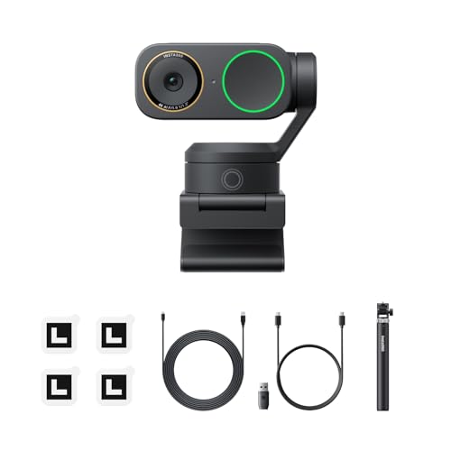 Image of Insta360 Link 2 Pro Creator Bundle - 4K PTZ Webcam for PC /Mac, 1 /1.3 inch Sensor, Low-Light, AI Tracking, HDR, Directional Noise-Canceling Mics, Supports Stream Deck, Zoom, Twitch for Streaming