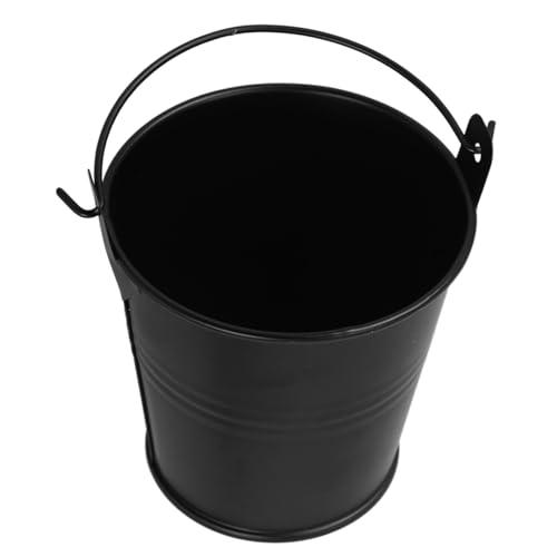 Kisangel Secchio per Grasso da Griglia in Ferro Resistente Alte Temperature per Barbecue Esterno, Compatto 7,7x7,5x5,6 Cm, Design Multifunzionale Salvaspazio per Cucine Piccole