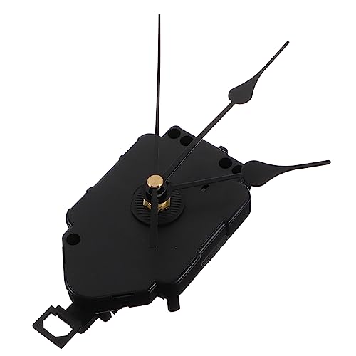 Vaguelly 1 セット 壁掛け時計ムーブメント 部品 メカニズム 掛け時計ムーブメント機構 デジタルウォールクロック 時計機構 電池式 時計製作キット プラスチック Black