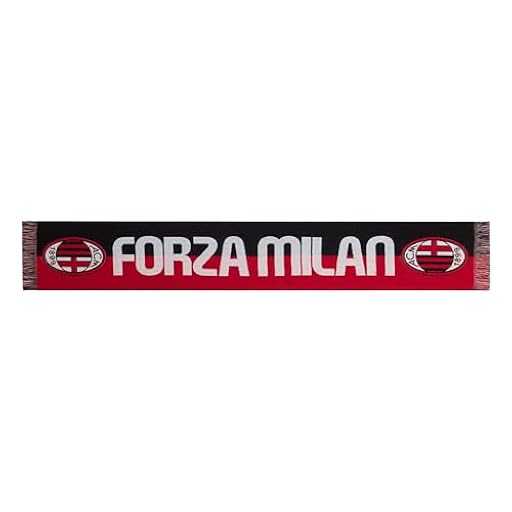 AC Milan, Bufanda Oficial Jacquard, Acrílico, Talla Única, Gráficos | Ya disponible en tu tienda friki favorita! En mundofriki.es!