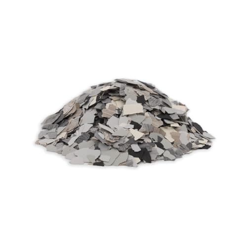 Epoxy Floor Kit for Concrete - USA Made - 2X Thicker, Industrial Grade, Residential & Commercial. 300-400 sq ft or 600 sq ft Kits. Many Styles (Medium Gray with Keystone, 600 ft²)