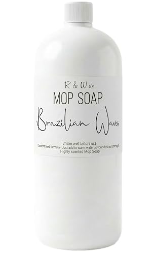 R&W CO. Original 32 oz Premium Mop Soap Brazilian Waves Scented, Gentle Floor Cleaner for all...